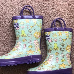 Hibigo girls kids youth childs Rain Boots 9